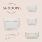 Oliver Furniture Wood Mini+ Baby Bed excl. Conversion Kit Junior Bed Oak 68x122 cm (0-3)