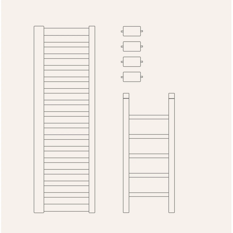 Isle of dogs junior bed, curved side, white 90x200 cm