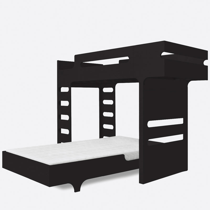 Rafa-kids F bunk bed black 90x200 cm