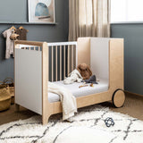 Rafa-kids schaukelndes Babybett Schwarz 60x120 cm