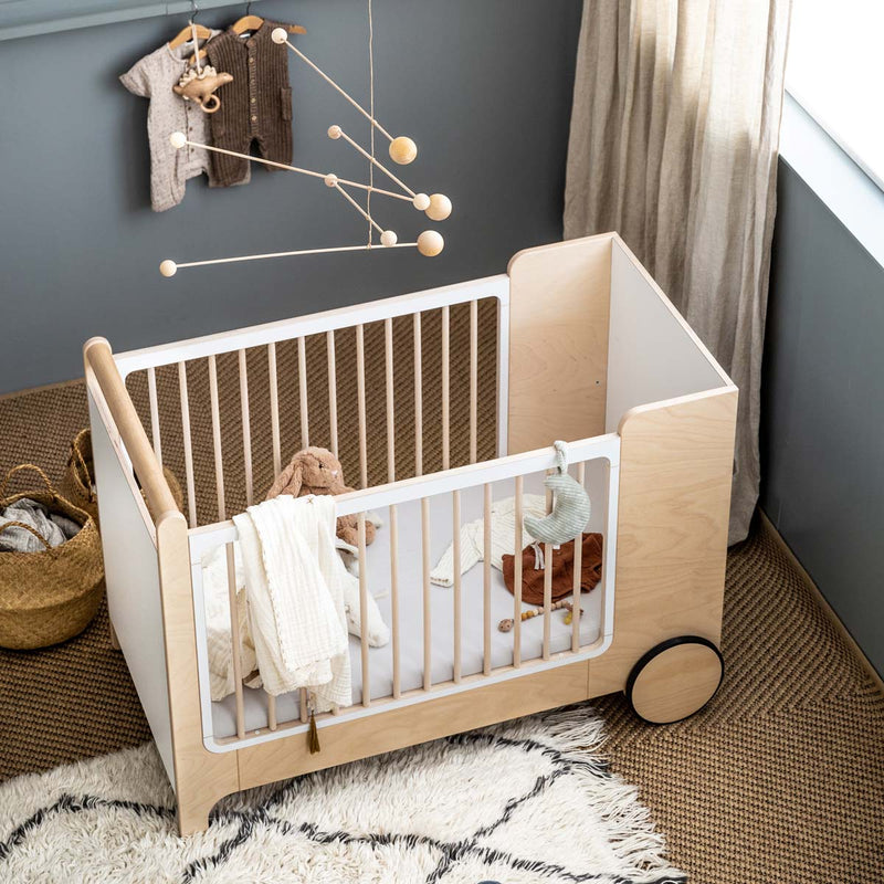 Rafa-kids schaukelndes Babybett Schwarz 60x120 cm