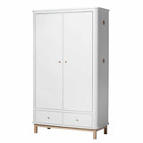 Oliver Furniture Wood wardrobe 2 doors white/oak