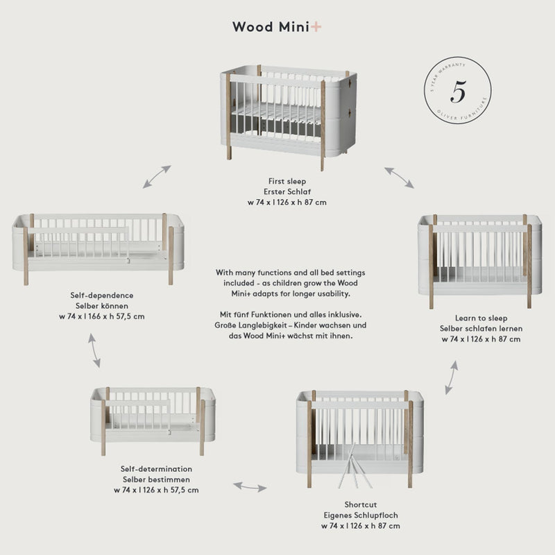 Oliver Furniture mattress for Wood Mini+ Basic bed 68x122x12 cm
