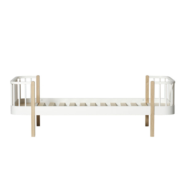 Oliver Furniture Wood Original Bett Weiß/Eiche 90x200 cm