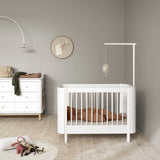 Oliver Furniture Himmelstange für Wood Mini+ Basic Babybett Weiß