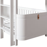 Oliver Furniture Wood Mini+ halbhohes Etagenbett Weiß 68x162 cm