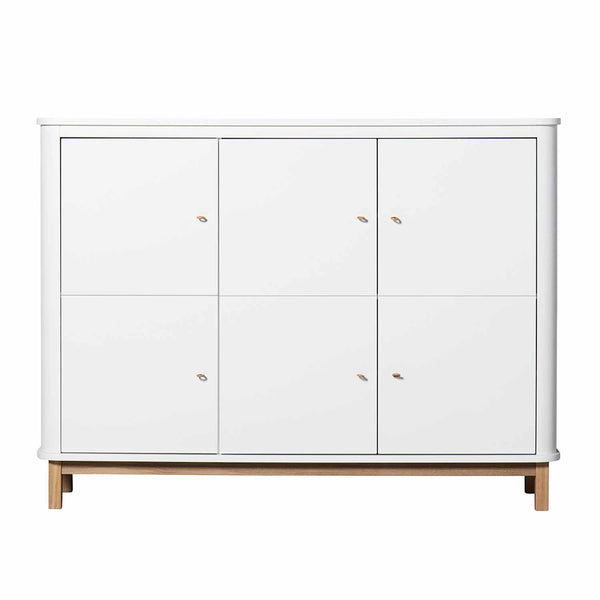 Oliver Furniture Wood multi cabinet oak/white