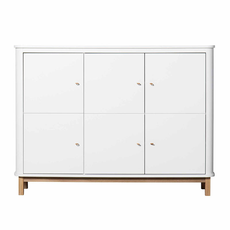 Oliver Furniture Wood multi cabinet oak/white