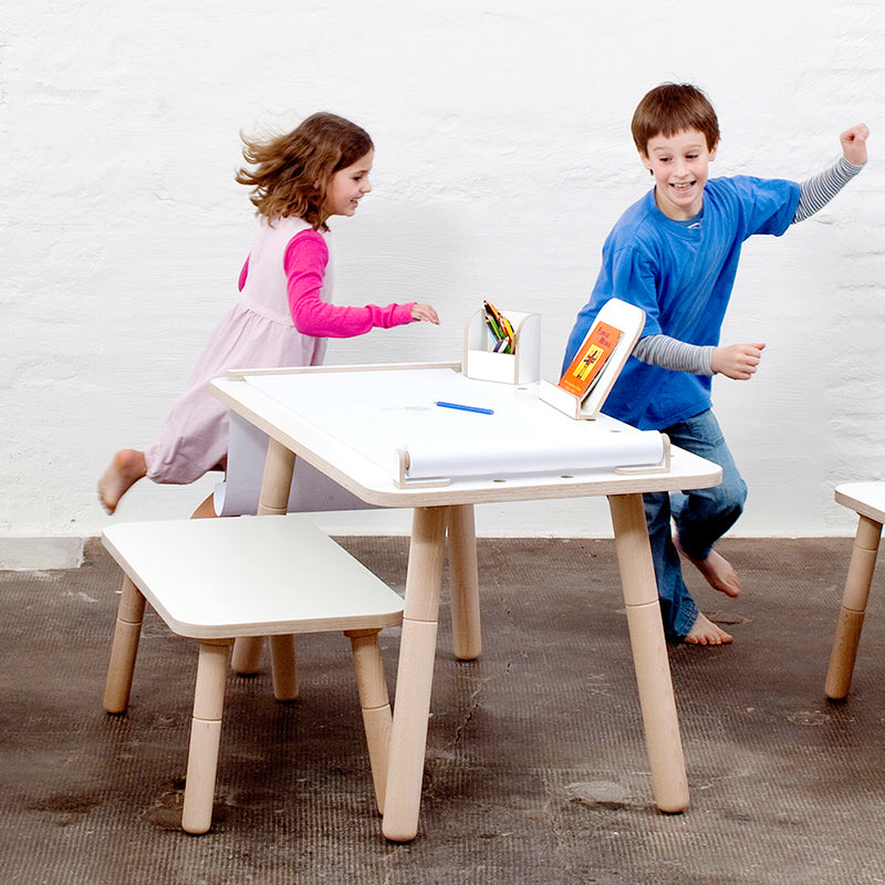 Growing Table Junior table in white birch