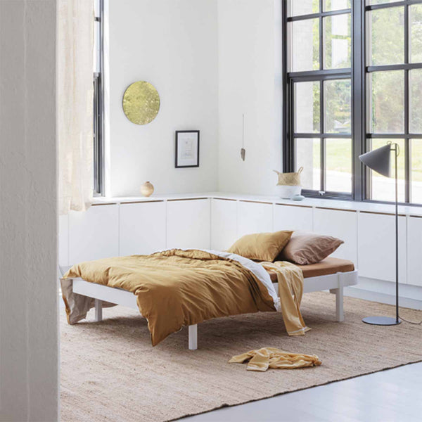 Oliver Furniture Wood Lounger Bett Weiß 120x200 cm