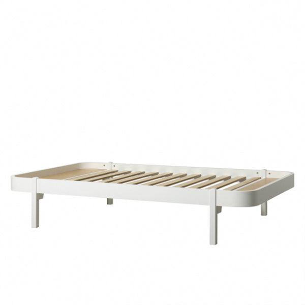 Oliver Furniture Wood Lounger Bed White 120x200 cm