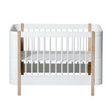 Oliver Furniture Wood Mini+ baby bed white/oak 68x122 cm