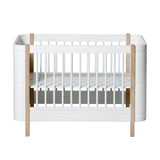 Oliver Furniture Wood Mini+ Basic Babybett Weiß/Eiche 68x122 cm