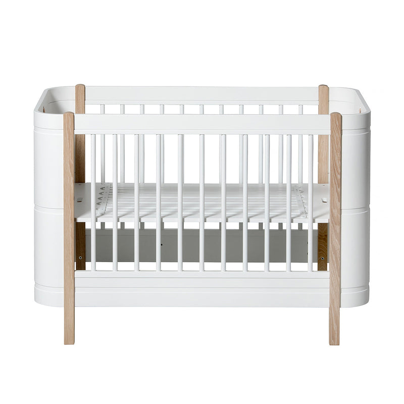 Oliver Furniture Wood Mini+ Basic Babybett Weiß/Eiche 68x122 cm