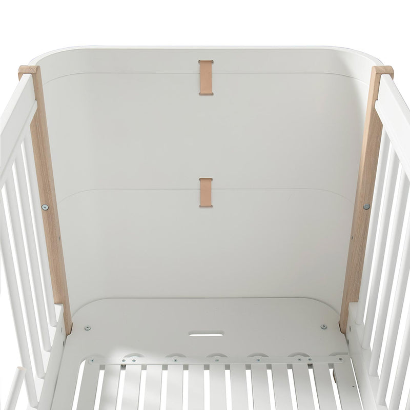 Oliver Furniture Wood Mini+ Basic Babybett Weiß/Eiche 68x122 cm