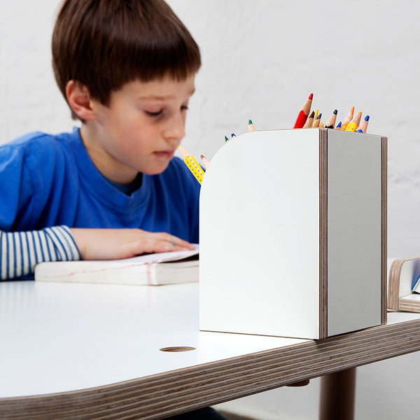 Growing Table Pen Box in White Birch