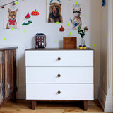 Oeuf dresser changing table Merlin 3 Classic walnut white