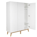 Quax Trendy wardrobe 3 doors 152 x 198 cm, white