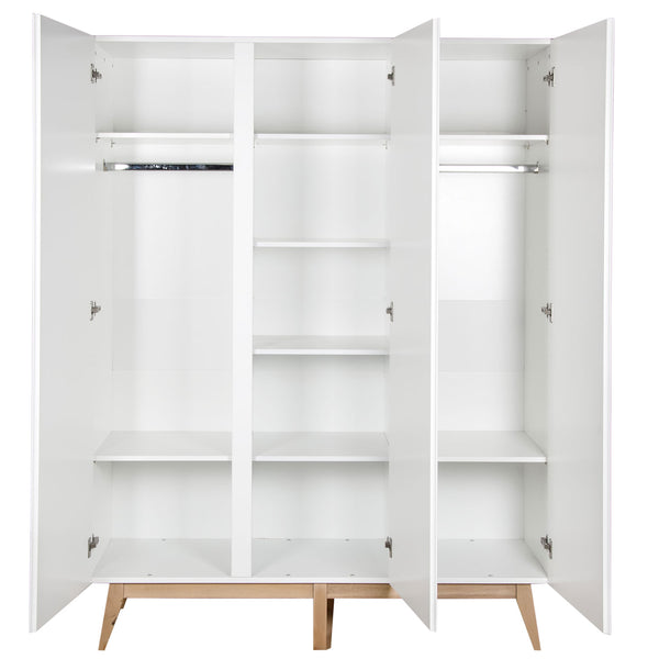 Quax Trendy Schrank 3 Türen 152 x 198 cm, Weiß