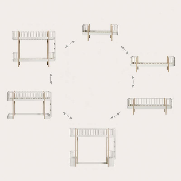 Oliver Furniture Umbauset Wood Original Juniorbett zu Wood Original Einzelbett