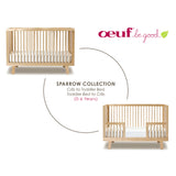 Oeuf bed baby bed Sparrow walnut 70x140 cm
