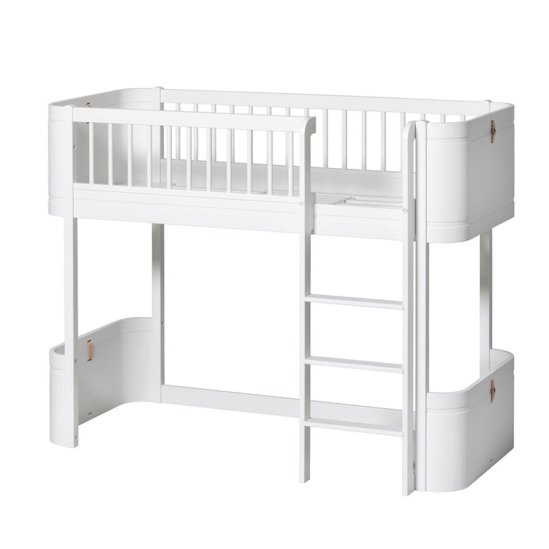 Oliver Furniture Wood Mini+ mezzanine bed Mini White 68x162 cm