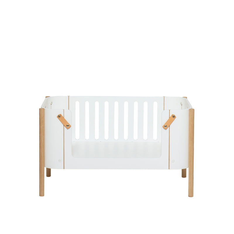 Oliver Furniture Wood side bed incl. conversion set to the bench white/oak