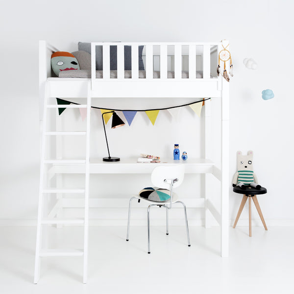 Sanders bed Loft bed with sloping ladder Fanny 90x160 cm