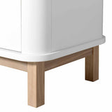 Oliver Furniture Wood Kleiderschrank 3-türig Weiß/Eiche