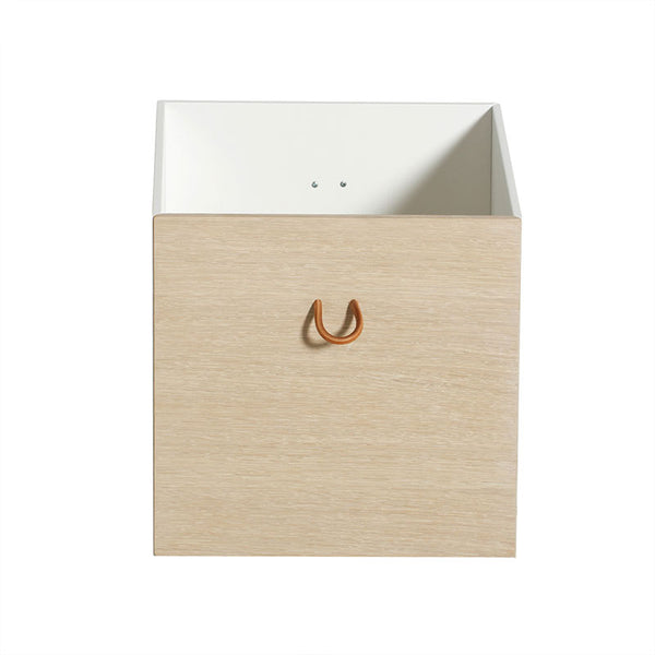 Oliver Furniture Boxes for Wood Shelves White/Oak