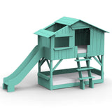Mathy by bols hut bunk bed with slide Pine wood + MDF