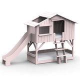 Mathy by bols hut bunk bed with slide Pine wood + MDF