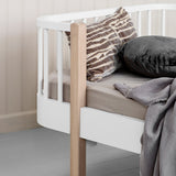 Oliver Furniture Wood Original Bett Weiß/Eiche 90x200 cm