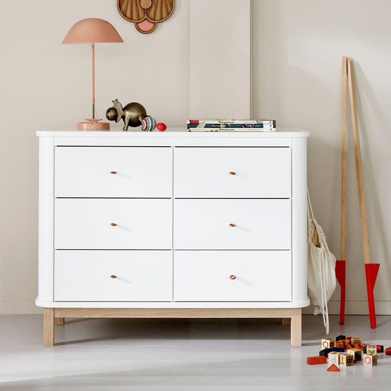 Oliver Furniture Wood Kommode 6 Schubladen Eiche