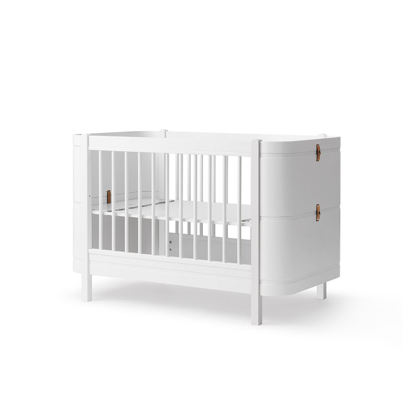 Oliver Furniture Wood Mini+ Basic Babybett Weiß 68x122 cm