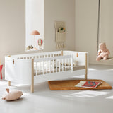 Oliver Furniture Wood Mini+ junior bed white/oak 68x162 cm