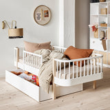 Oliver Furniture Wood Original sofa bed white/oak 90x200 cm