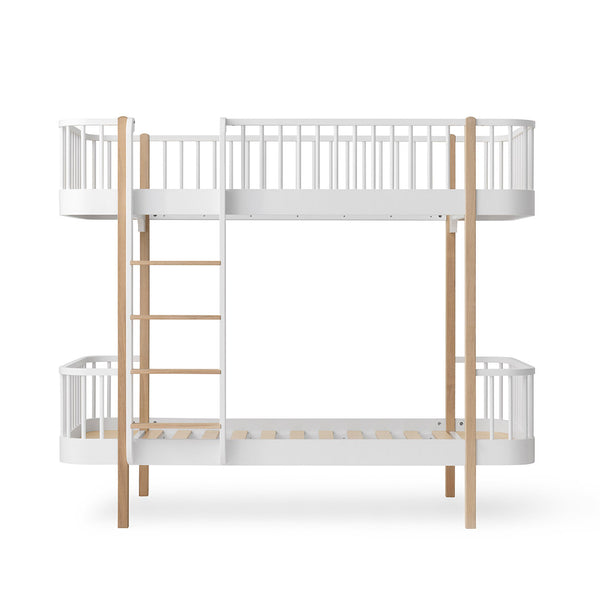 Oliver Furniture Wood Original White/Oak Bunk Bed 90x200 cm