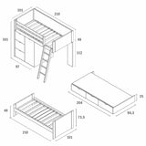 Muba Bespoke Trainbed bunk bed 90x200 cm