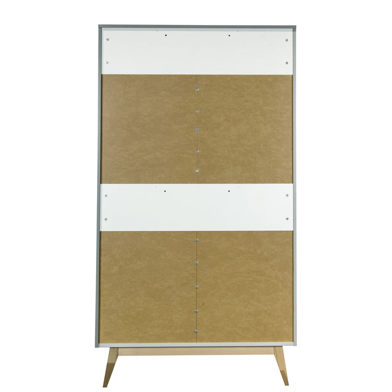 Quax Trendy Schrank 2 Türen 110 x 198 cm, Griffin Grey