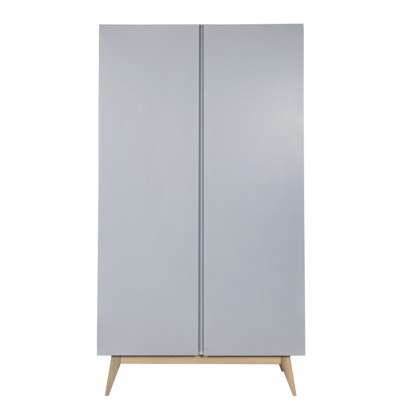 Quax Trendy Schrank 2 Türen 110 x 198 cm, Griffin Grey