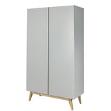 Quax Trendy Schrank 2 Türen 110 x 198 cm, Griffin Grey