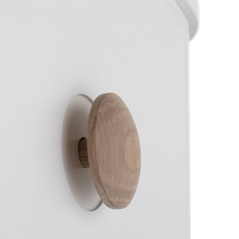 Oliver Furniture Wood Kommode mit 6 Schubladen Weiß/Eiche + Wickelplatte groß
