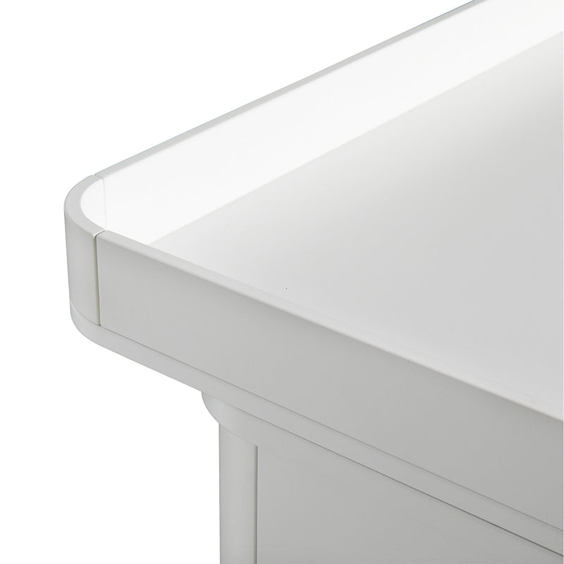 Oliver Furniture Wood Kommode mit 6 Schubladen Weiß/Eiche + Wickelplatte groß