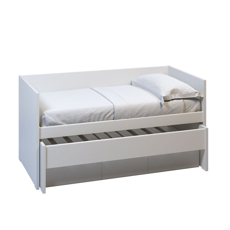 Muba Bespoke sofa bed Nido Movil with pull-out bed and drawers 90x200 cm