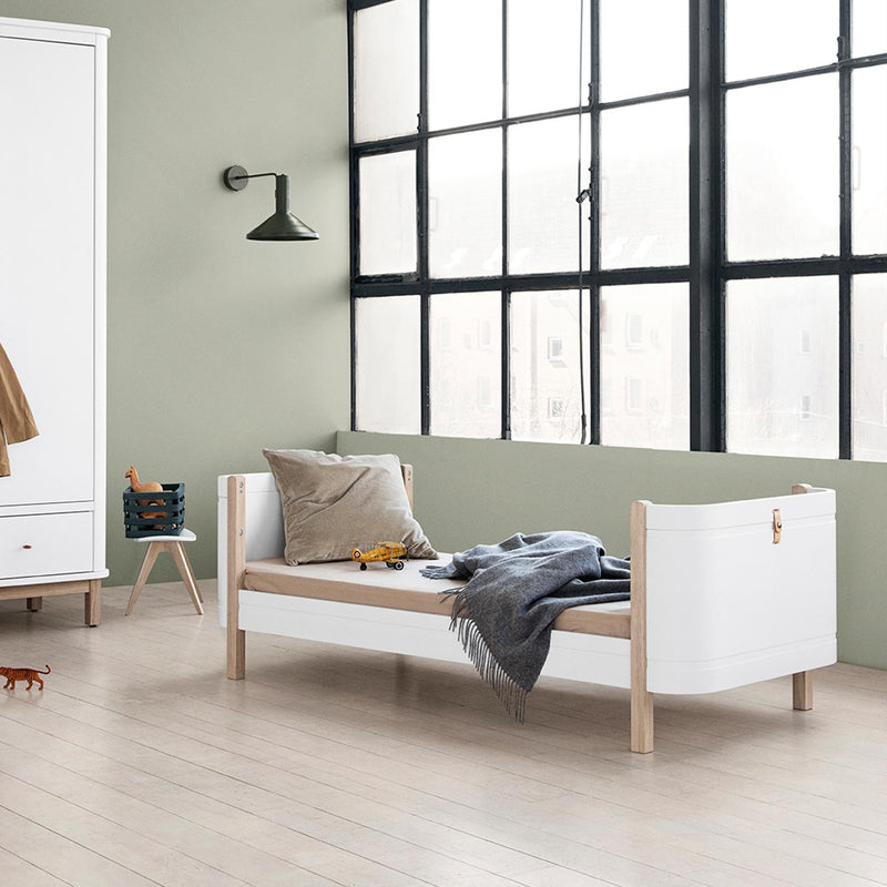 Oliver Furniture Wood Mini+ junior bed white/oak 68x162 cm