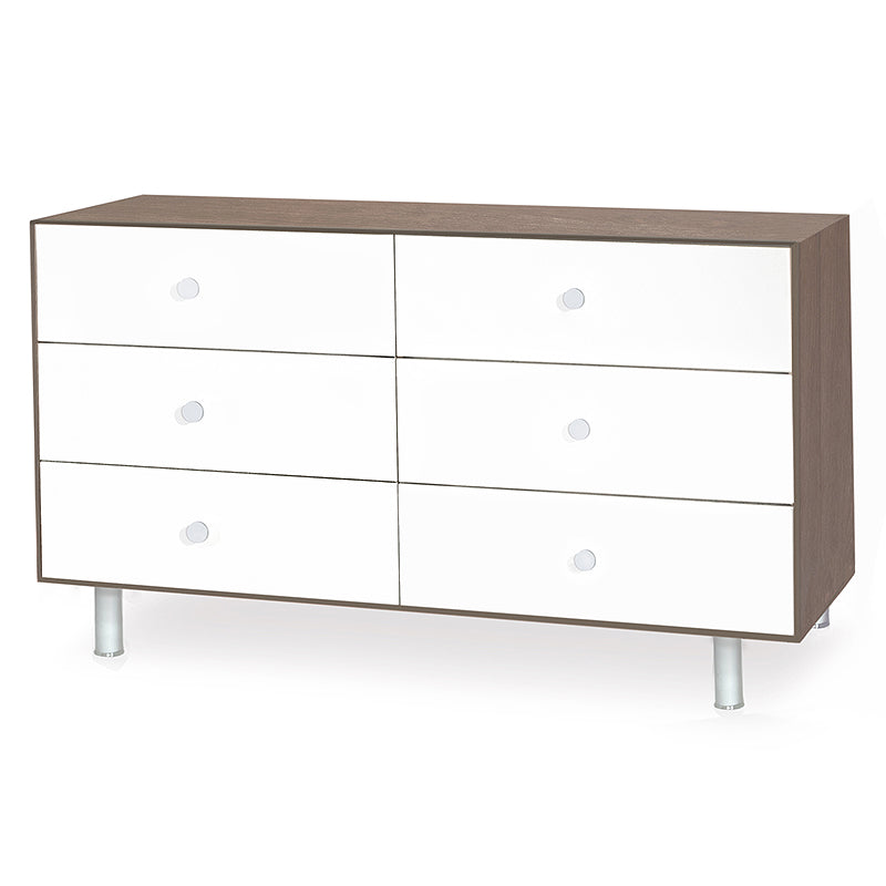 Oeuf dresser changing table Merlin 6 Classic walnut white
