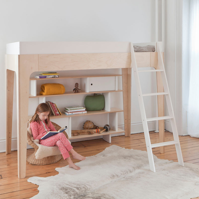 Oeuf Perch Stockbett Birke Weiss 90x200 cm