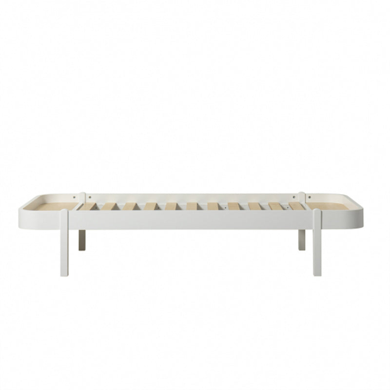 Oliver Furniture Wood Lounger Bed White 90x200 cm