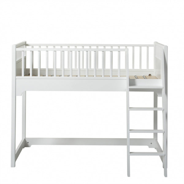 Oliver Furniture Seaside Classic Junior mid-height loft bed 90x160 cm